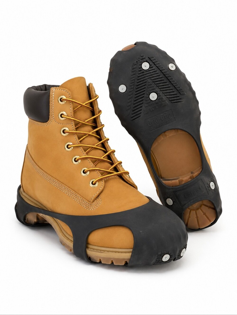 Due North Get-A-Grip Advanced Ice Cleats Traction Aids Size Large Unisex